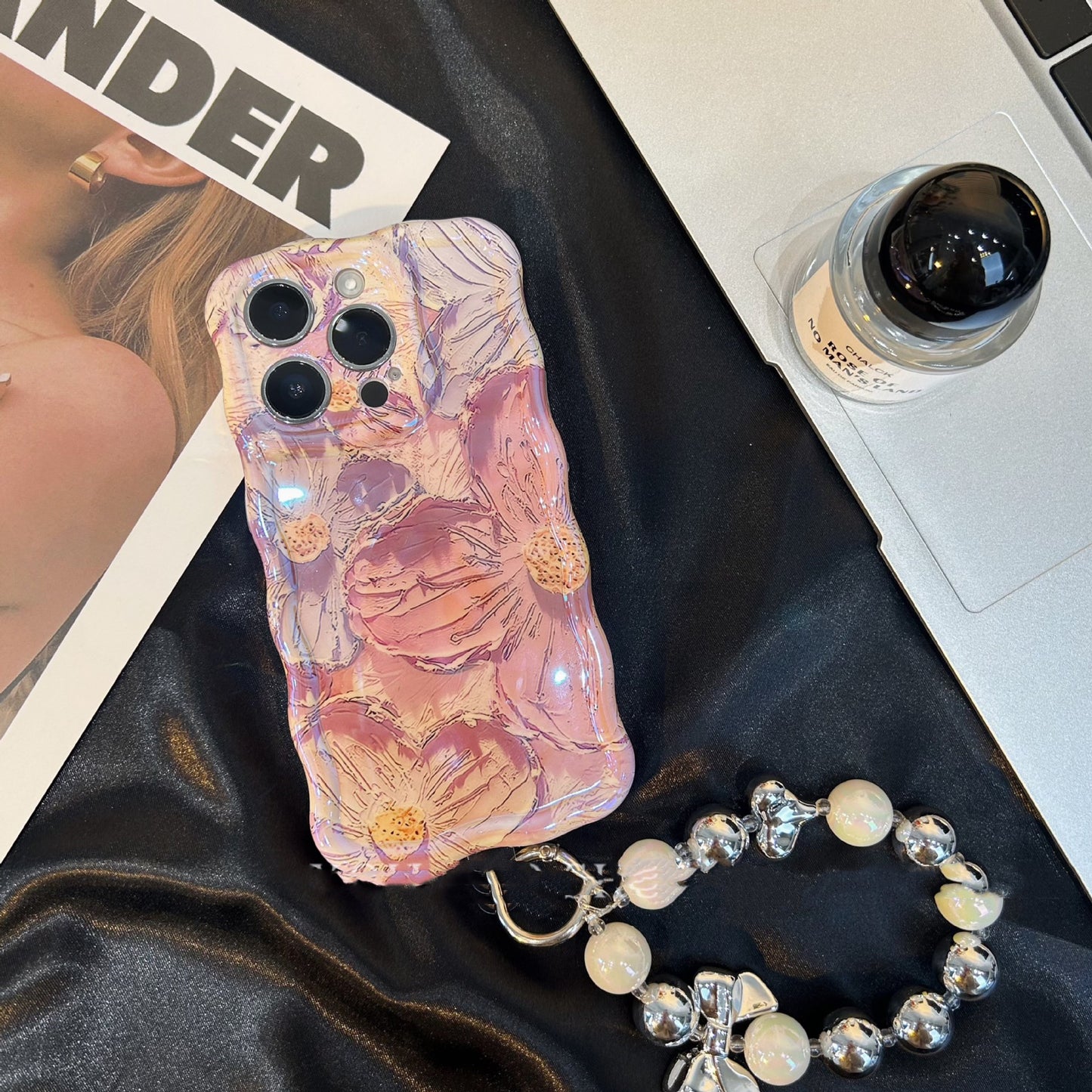 Retro Oil Painting Phone Case Blu-ray Flowers Shockproof Case For Iphone 13 12 13pro 14pro 13 Pro Max Silicone Phone Cover