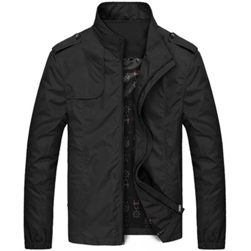 Men's fashion casual stand collar jacket