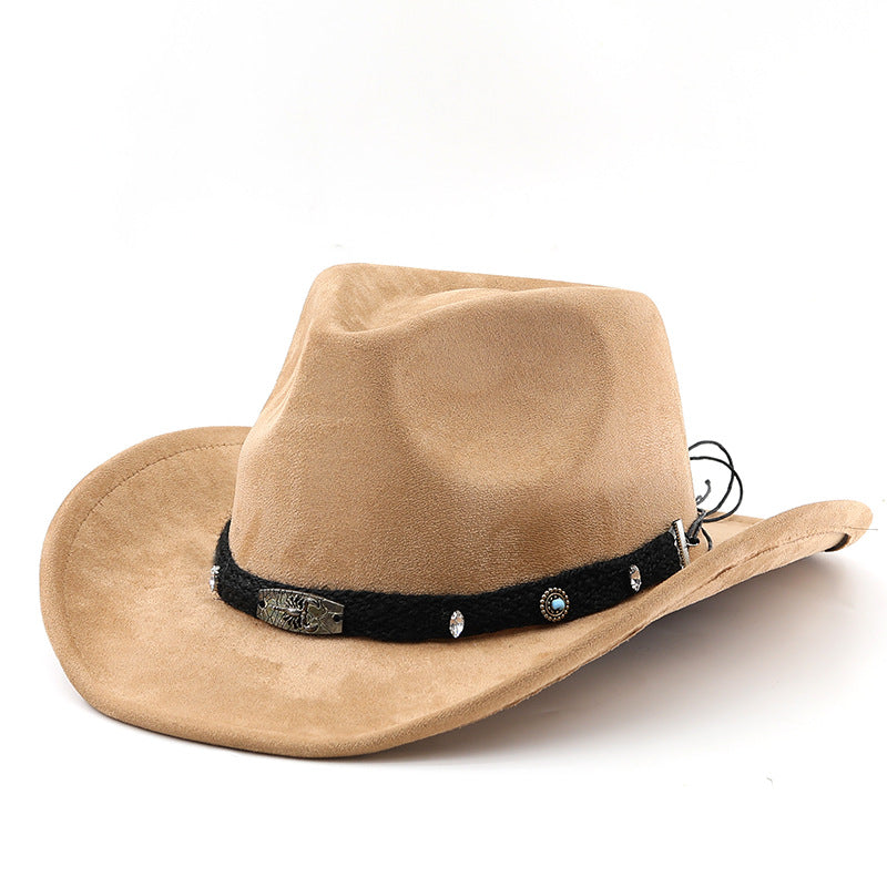 Ethnic Style Fashion Curling Men And Women Western Cowboy Hat