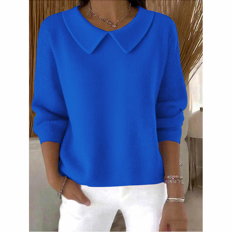 New Women's Loose Casual Solid Color Long Sleeve