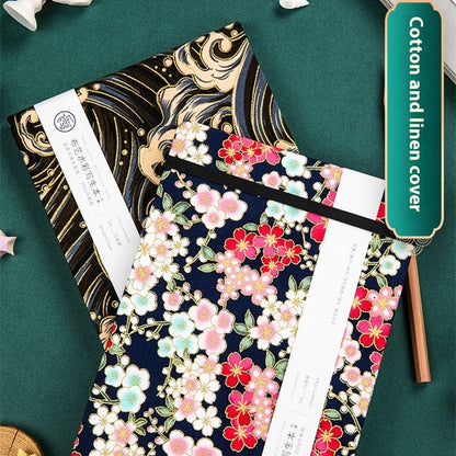 Feiluniao Watercolor Notebook Fabric Handmade Mini Portable Portable Character Sketch Hand Painted Graffiti Drawing Book