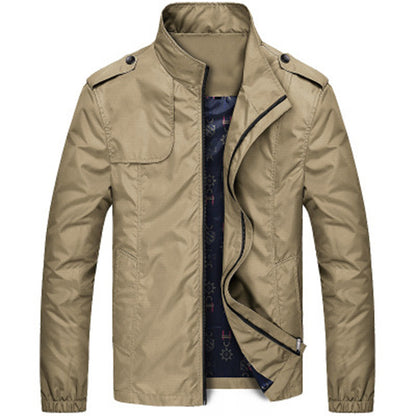 Men's fashion casual stand collar jacket