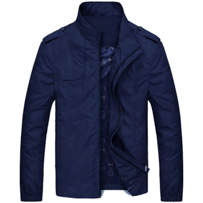 Men's fashion casual stand collar jacket
