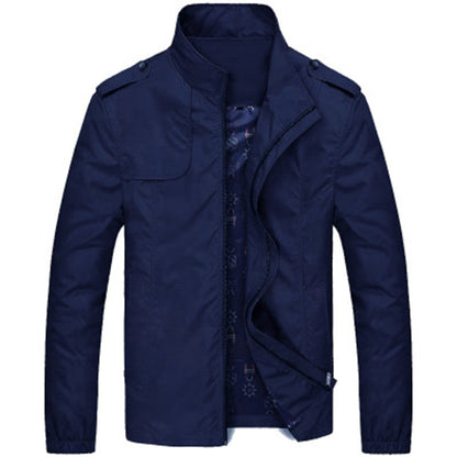 Men's fashion casual stand collar jacket