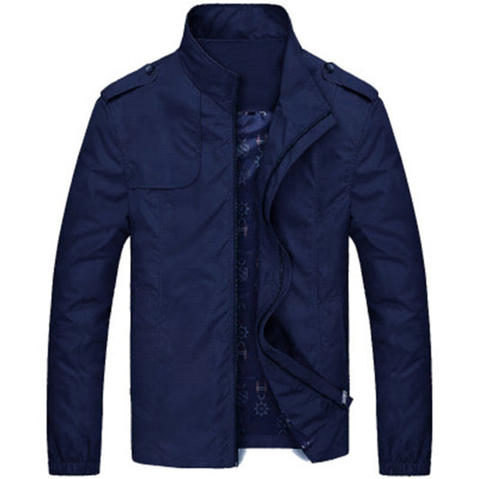 Men's fashion casual stand collar jacket