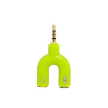 Color earphone splitter adapter