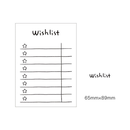 Memo Pad For Girls' Day Plan Memo Pad Tearable Post-It Notes