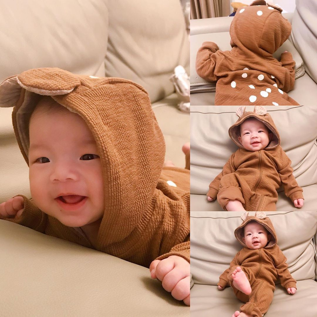 Baby Long-Sleeved Men's And Women's Baby Spring And Autumn Romper Romper Romper Jumpsuit