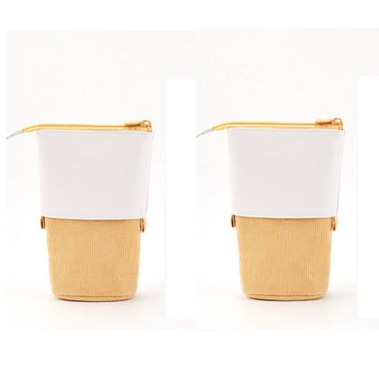 Multifunctional Creative Corduroy Retractable Pencil Case