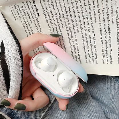 Gradient Rainbow Hard Shell Solid Color Earphone Protective Case