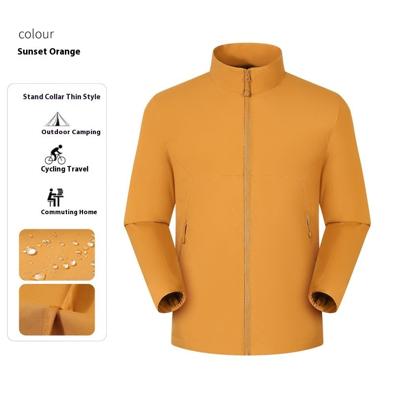 Waterproof Stand Collar Workwear Men's Jacket