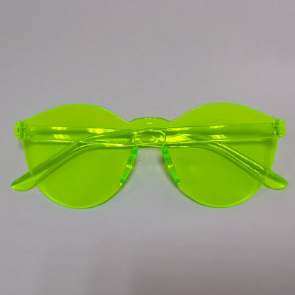 European And American Trendy One-piece Candy-colored Sunglasses