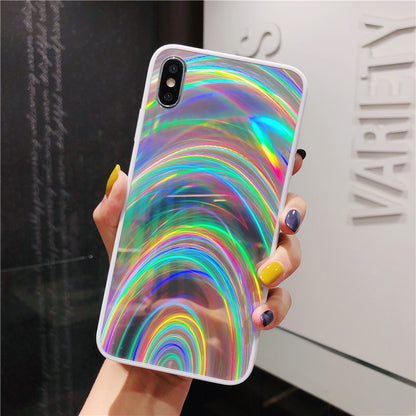 Rainbow Mirror Soft Case Glitter Cover