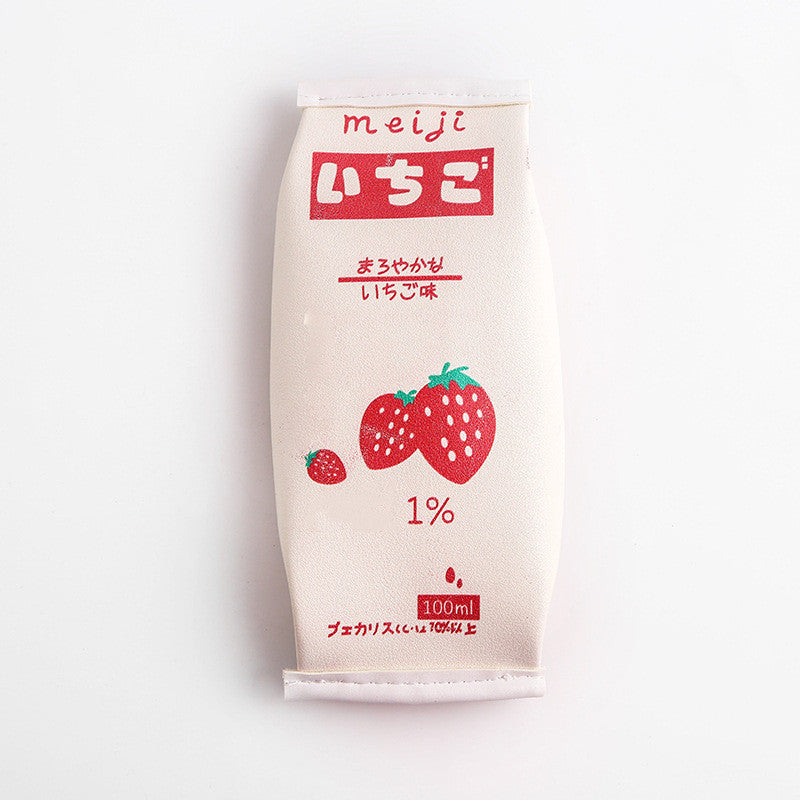 Strawberry milk pencil case