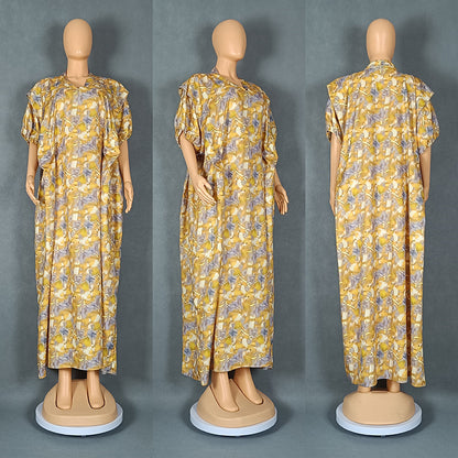 African Style Printing Plus Size Dress