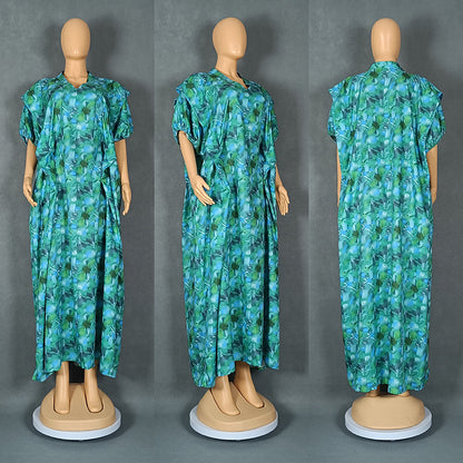 African Style Printing Plus Size Dress