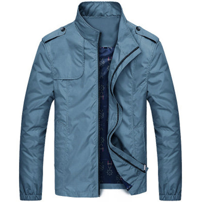 Men's fashion casual stand collar jacket