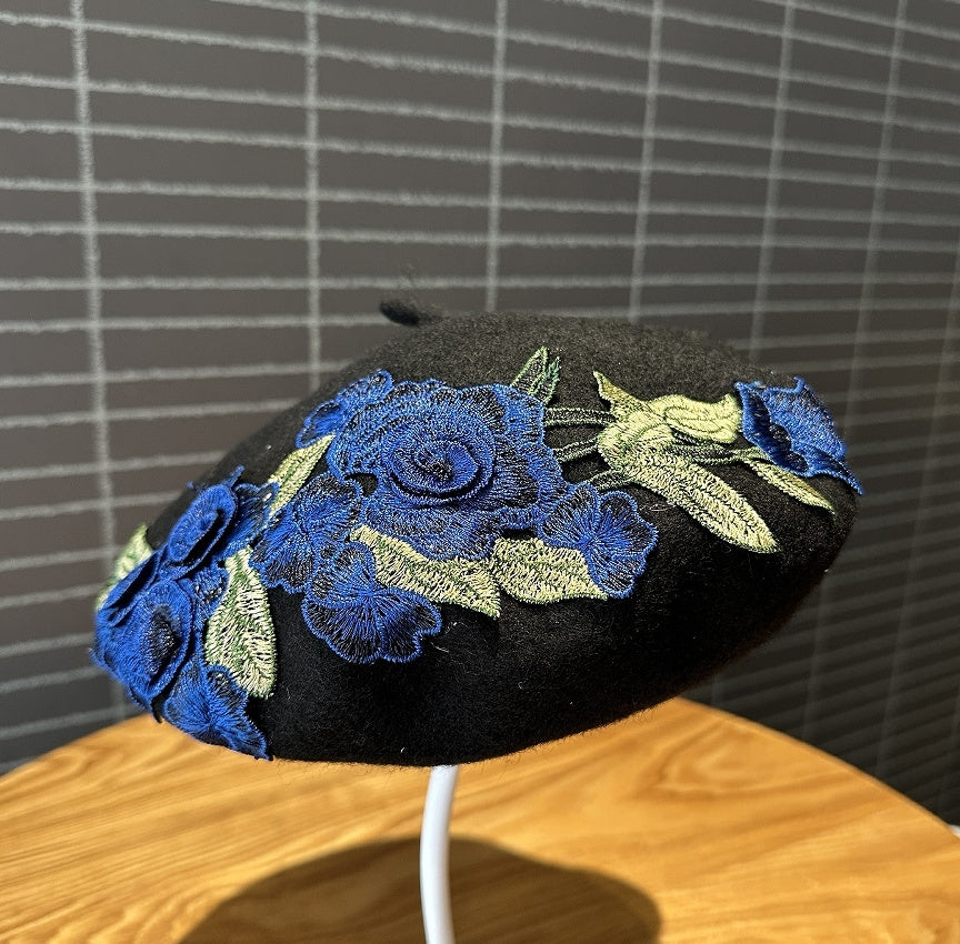 Fashionable Wool Woolen Artistic Painter's Bud Hat