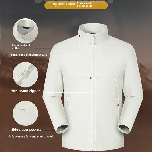 Waterproof Stand Collar Workwear Men's Jacket