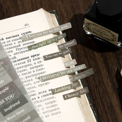 Ins English Quotations DIY Decoration Material Sticker