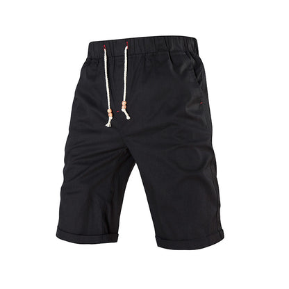 Men's Summer Sports Casual Shorts Drawstring Zipper Pocket With Solid Color