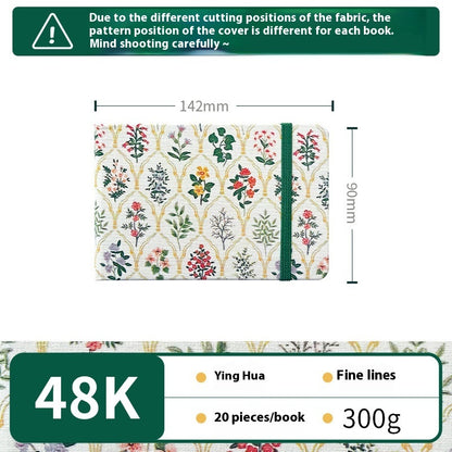 Feiluniao Watercolor Notebook Fabric Handmade Mini Portable Portable Character Sketch Hand Painted Graffiti Drawing Book