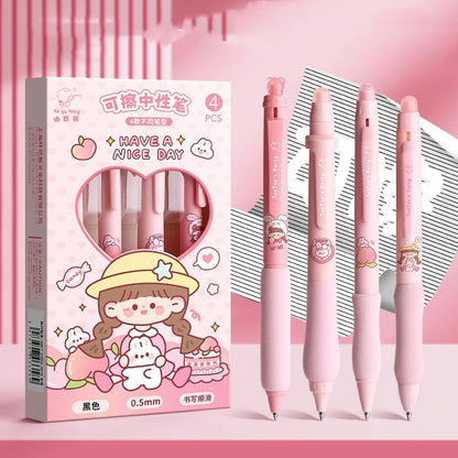 Good-looking Erasable Cartoon Press Gel Pen
