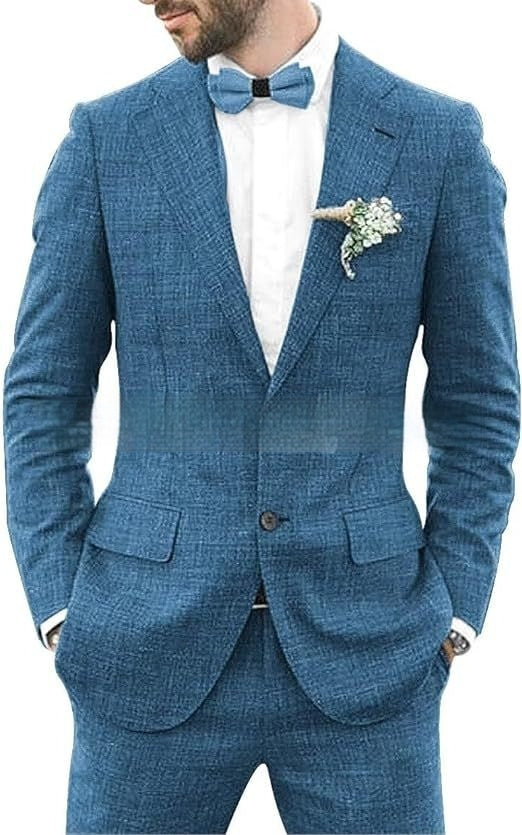 Men's Suit Wedding Party Suit Slim Fit Casual Coat Trousers
