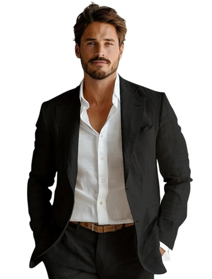 Business Casual Printing Fashionable Jacket Men