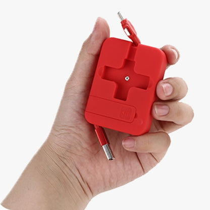 Macaron Telescopic Bracket Three-In-One Charging Cable