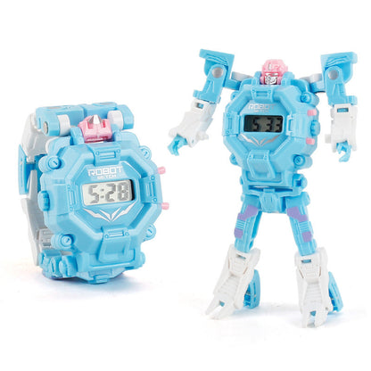 Deformation robot electronic watch King Kong toy