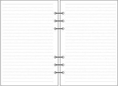 6-hole Notebook Loose-leaf Refill Blank Dot Matrix Horizontal Line