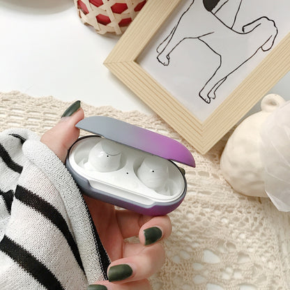 Gradient Rainbow Hard Shell Solid Color Earphone Protective Case