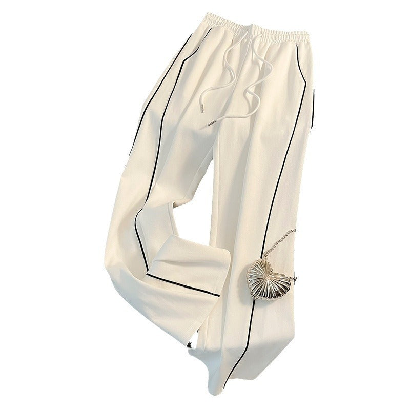 Slimming Youthful-looking Cardigan Long-sleeved Sweater Wide-leg Pants Two-piece Set