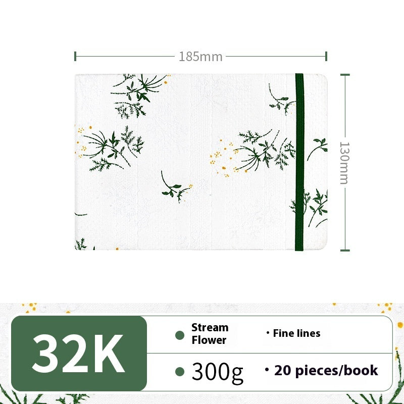 Feiluniao Watercolor Notebook Fabric Handmade Mini Portable Portable Character Sketch Hand Painted Graffiti Drawing Book