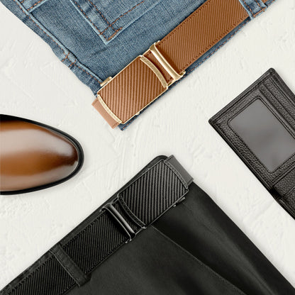 Men's Belt Hot-selling Film Alloy Automatic Buckle Leather