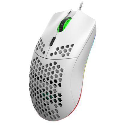 Lightweight Honeycomb Shell Hole Game Wired Mouse