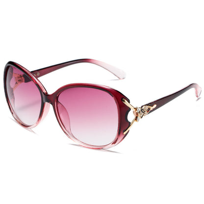 Diamond Metal Hinge Fox Head Women's Fashion Sunglasses