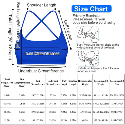 1Pc Women Cross Back Sport Bras Padded Strappy Crop Open Back Low Impact Bras Sexy Fitness Tank Tops With Removable Pads Thin Straps For Gym Yoga Workout Running