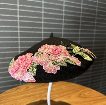Fashionable Wool Woolen Artistic Painter's Bud Hat