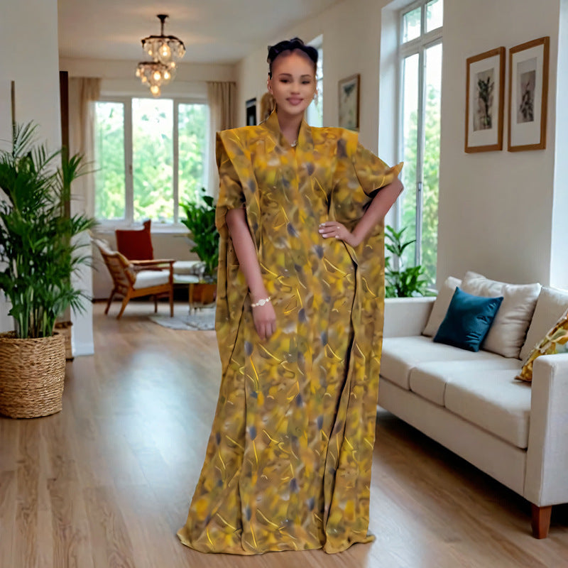 African Style Printing Plus Size Dress
