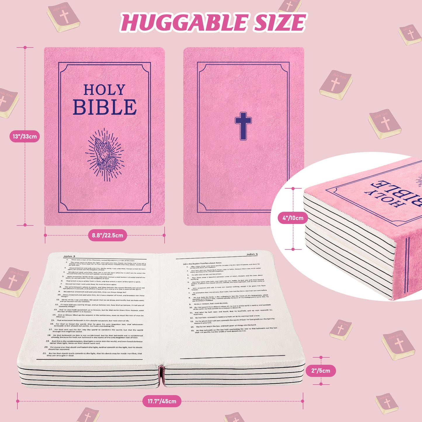 Home Decor Christmas Bible Plush Toy Doll Pillow