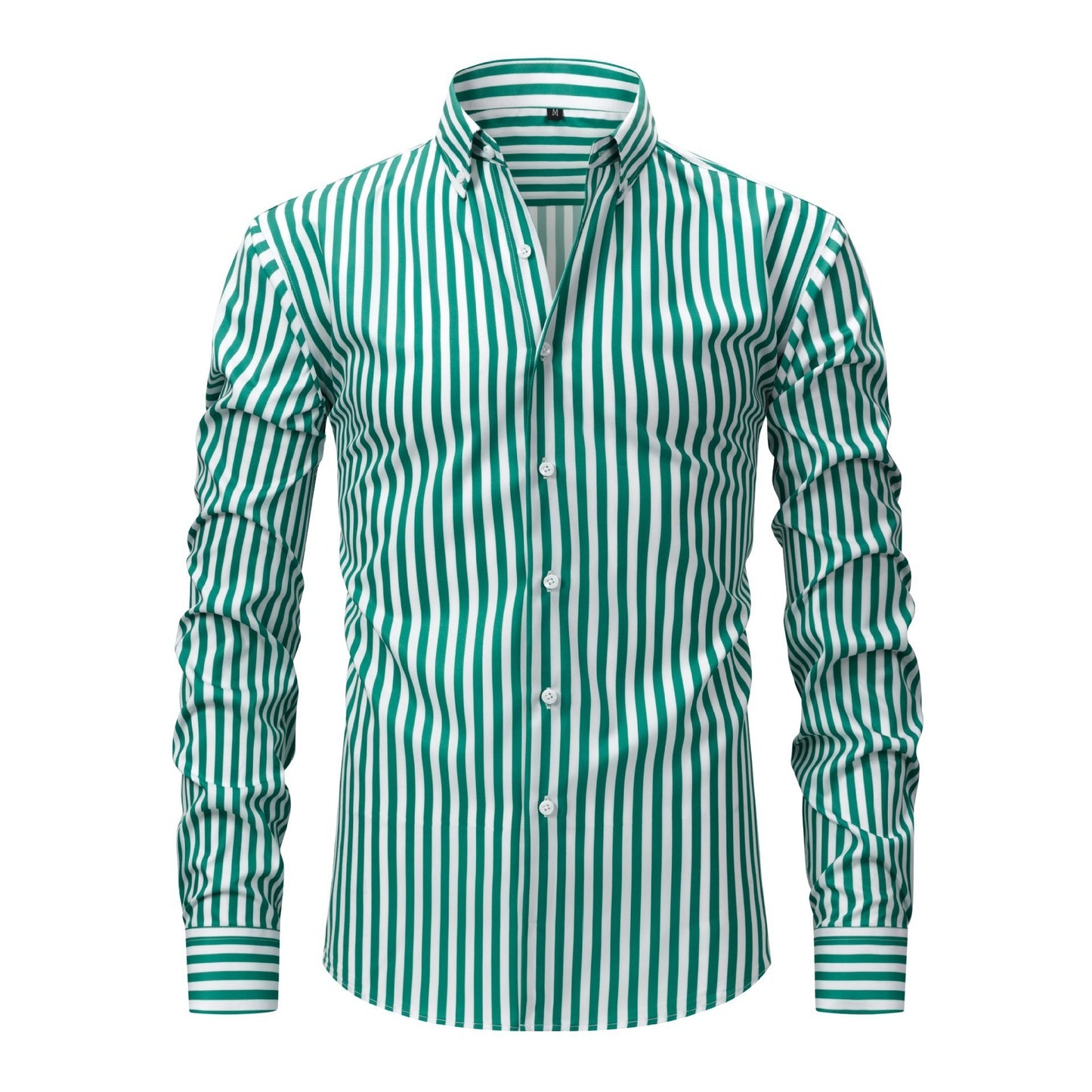 Four-sided Stretch Digital Printing Striped Long Sleeve