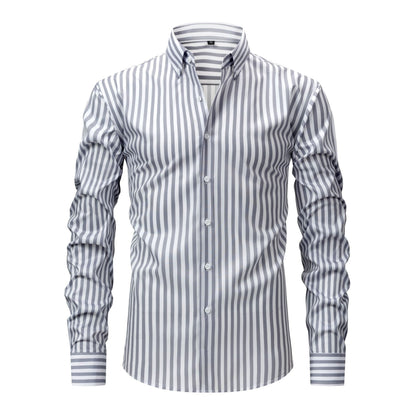 Four-sided Stretch Digital Printing Striped Long Sleeve