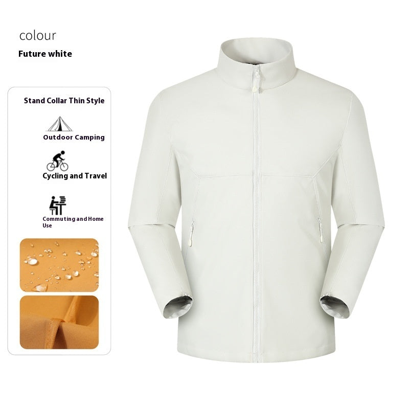Waterproof Stand Collar Workwear Men's Jacket