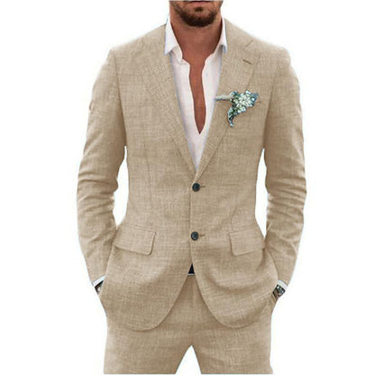 Men's Suit Wedding Party Suit Slim Fit Casual Coat Trousers