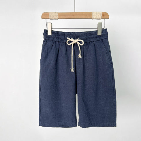 Summer Thin Casual Cotton Linen Cropped Pants