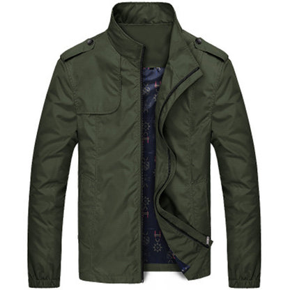 Men's fashion casual stand collar jacket