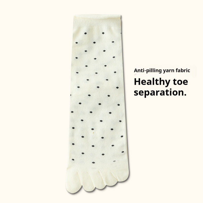 Summer Thin Women's Mid-calf Split Toe Toe Socks