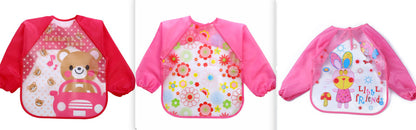 Children's Gown Long Sleeve Kids Waterproof Meal Baby Apron Painting Clothes Bib Protective Clothing
